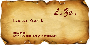 Lacza Zsolt névjegykártya